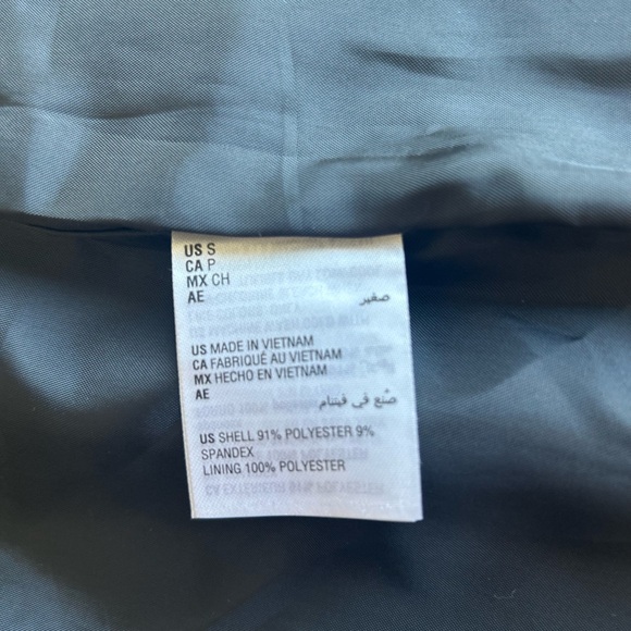 New I N C Black White Polyester Hook Closure Classic Blazer size S - Picture 15 of 16